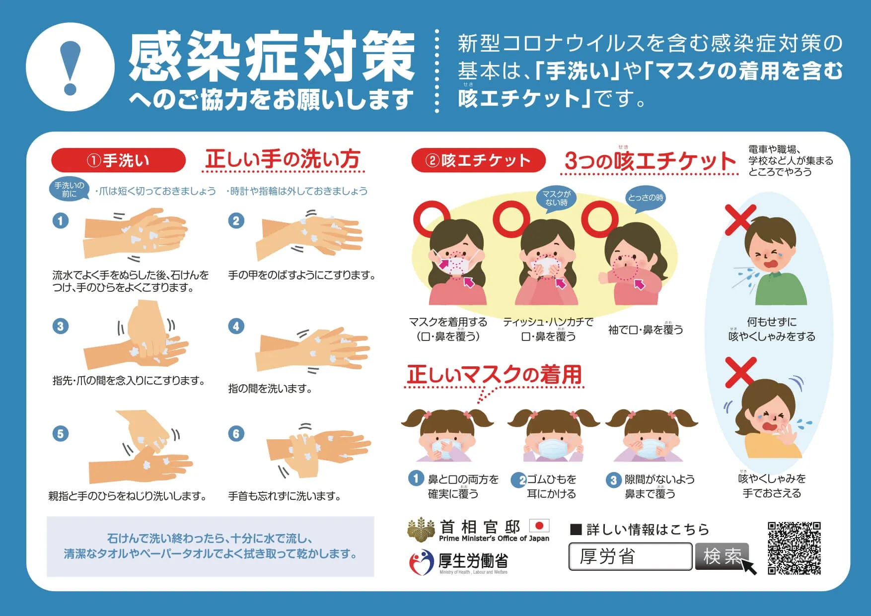 感染症対策の説明